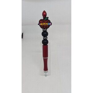 Beaded Pen: Teacher (Red)